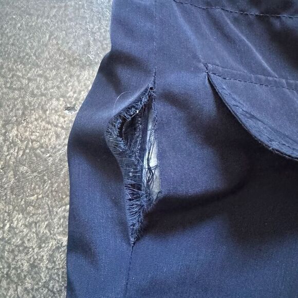 Nautica Hooded Zip Up Jacket Size Small 100% Polyester Preppy Style Blue Color - Picture 6 of 15